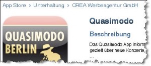 Quasimodo App (Screenshot)