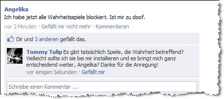 facebook: Angelika blockiert Wahrheit!
