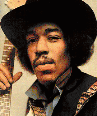 Jimi Hendrix (morphing) (gif)