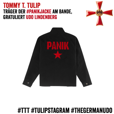 Tommy T. Tulip, Träger der #Panikjacke am Bande, gratuliert Udo Lindenberg #TTT #Tulipstagram #TheGermanUdo