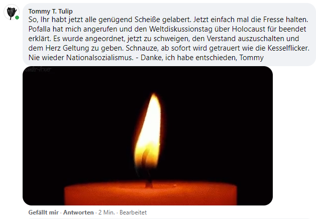 27.01.21 Welt-Holocaust-Gedenktag #TTT #SozialeNetzwerke #Tulipstagram