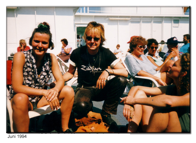 Juni 1994: Butterfahrt mit Bazooka Cain (Düsseldorf) nach St. Petersburg: Auf der Ostseefähre Richtung Schweden