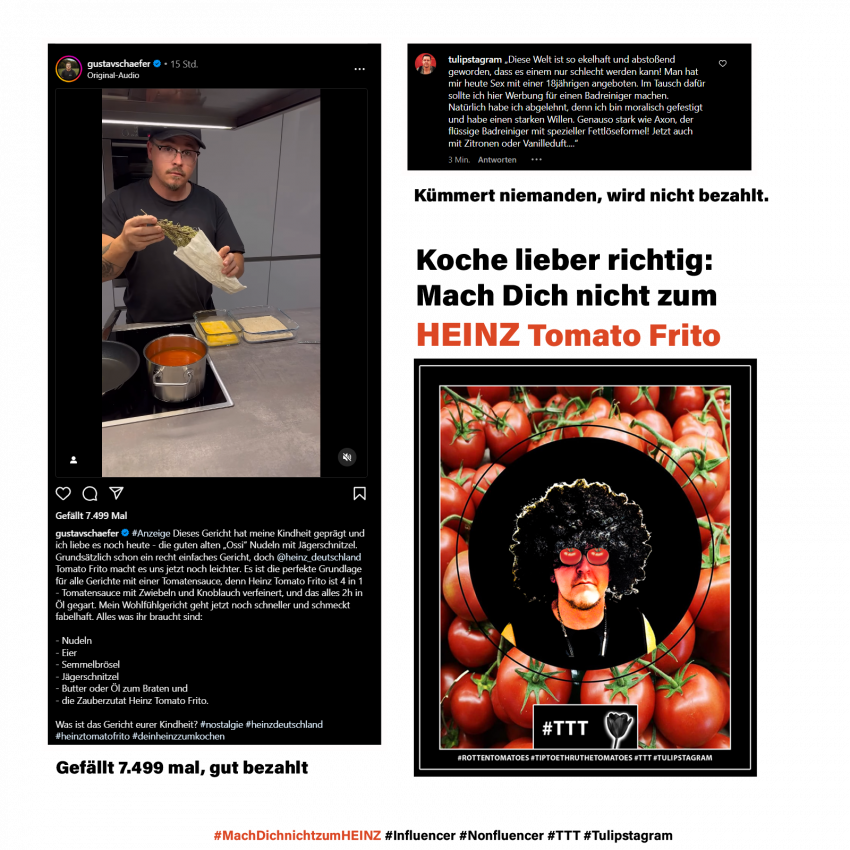15.03.24 Koche lieber richtig: Mach Dich nicht zum HEINZ Tomato Frito #MachDichnichtzumHeinz #Influencer #Nonfluencer #TTT #Tulipstagram